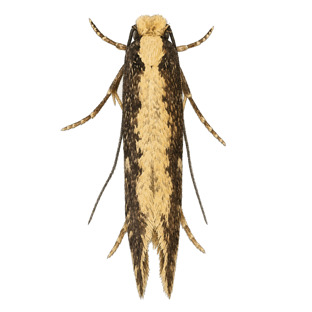 pale backed clothes moth